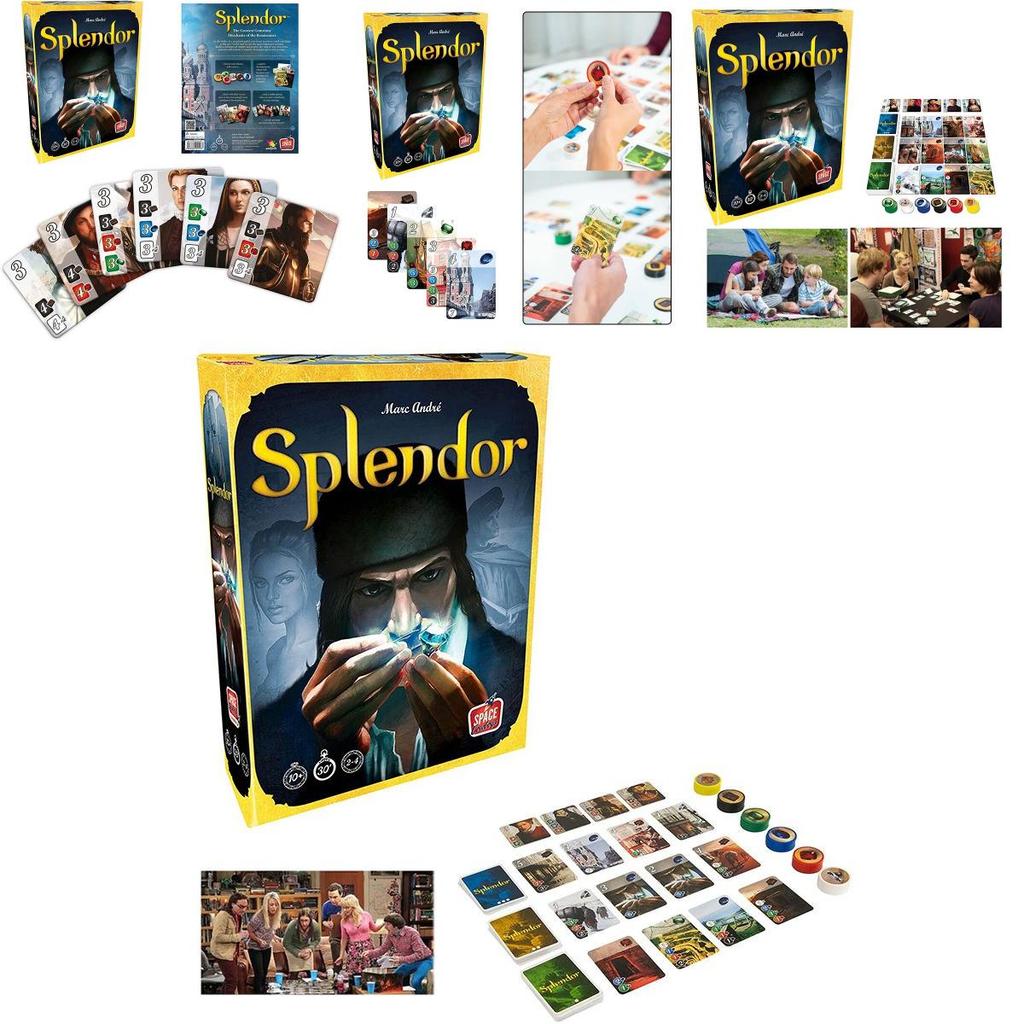 Настольная игра Splendor Полная английская версия Коробка для домашней вечеринки с коллекционными картами