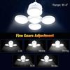 Portable Outdoor Solar Folding Light USB Rechargeable Bulb Search Lights Camping Torch Emergency Lamp for Power Outages
