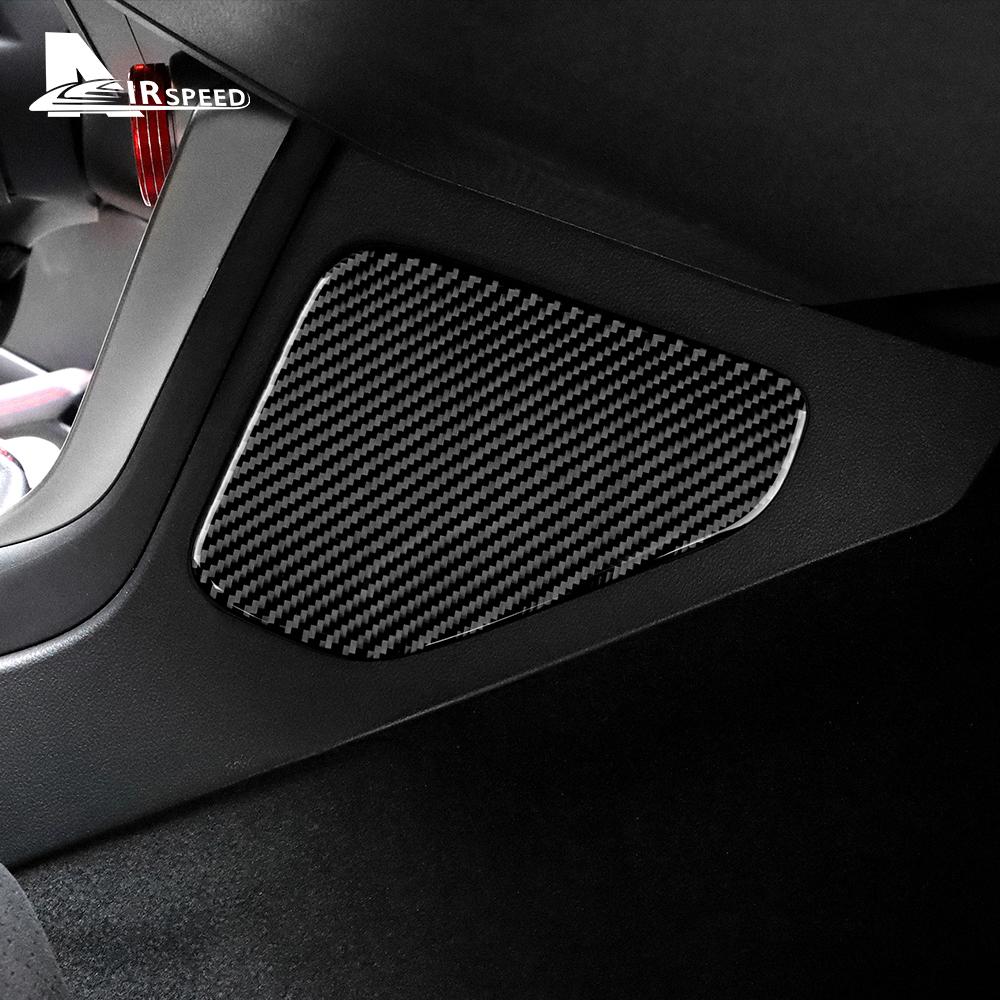 Real Soft Carbon Fiber For Subaru BRZ Toyota GR86 2021 2022 2023 2024 Interior Trim Car Side Knee Panel Sticker Accessories