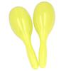 2Pcs Music Maracas Oval Shaped Plastic Hand Percussion Rattles Music Instrument for KTV Party