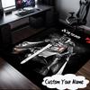 Custom Name Knightly Valor Chivalry Rug for Living Room, Game Rooms, Office, Bedroom, Floor Mat Playful Design, fan gifts Christmas decor