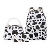Cute Cow Print School Backpack for Girl Boy Teens Bookbag Set Laptop Daypack Lunch Tote Pencil Bag Schoolbag