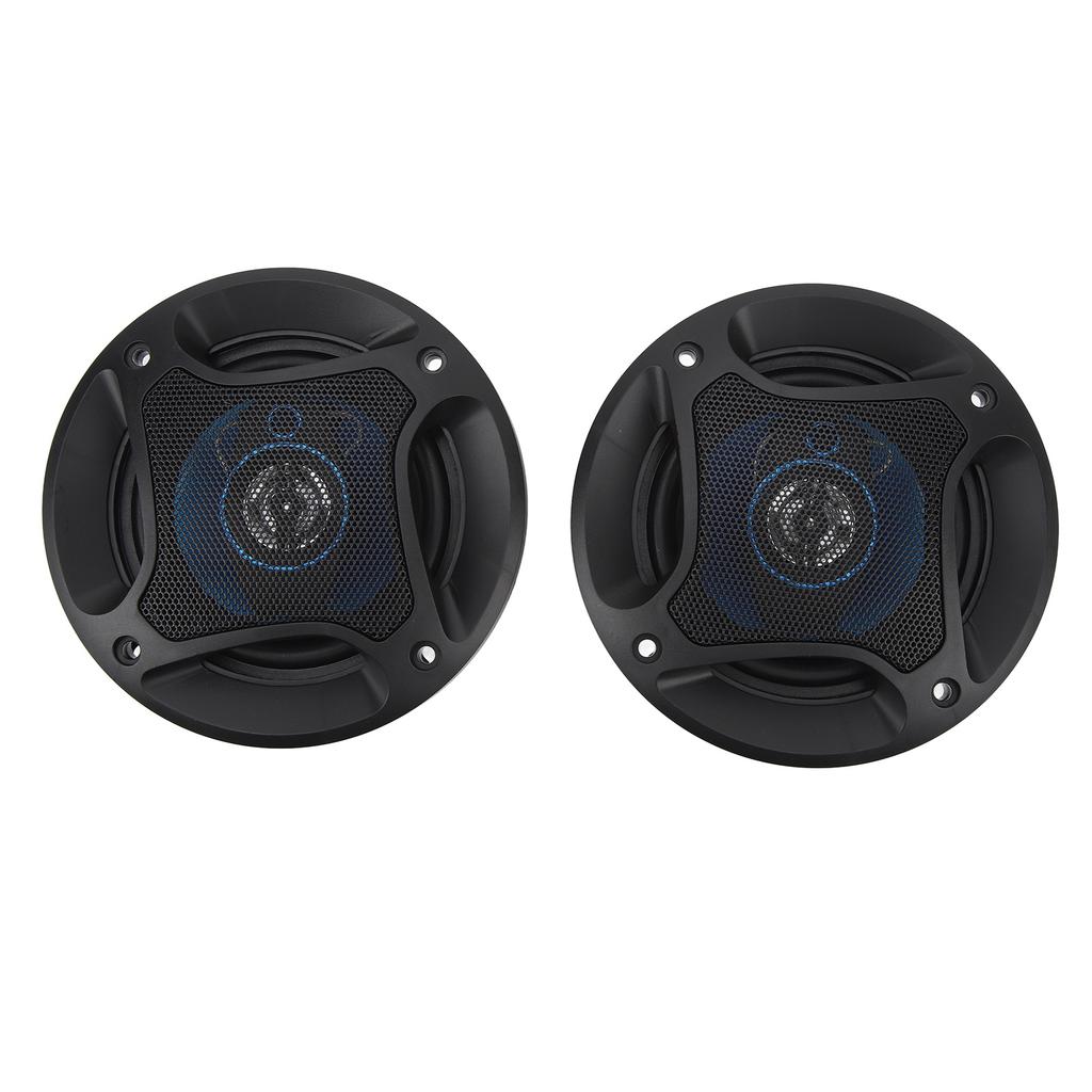 2pcs 4in Car Coaxial Speaker 2 Way Automobile Modified Horn with Cover Car Horn Upgrate for Cars RV