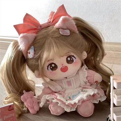 Милая одежда-платье для хлопковой куклы 20 см, Красивый высококачественный наряд для плюшевых кукол K-pop, Модные аксессуары для кукол