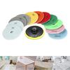 11 Piece 4" 100mm Diamond Wet Polishing Pads Backing Pad Set Concrete Stone