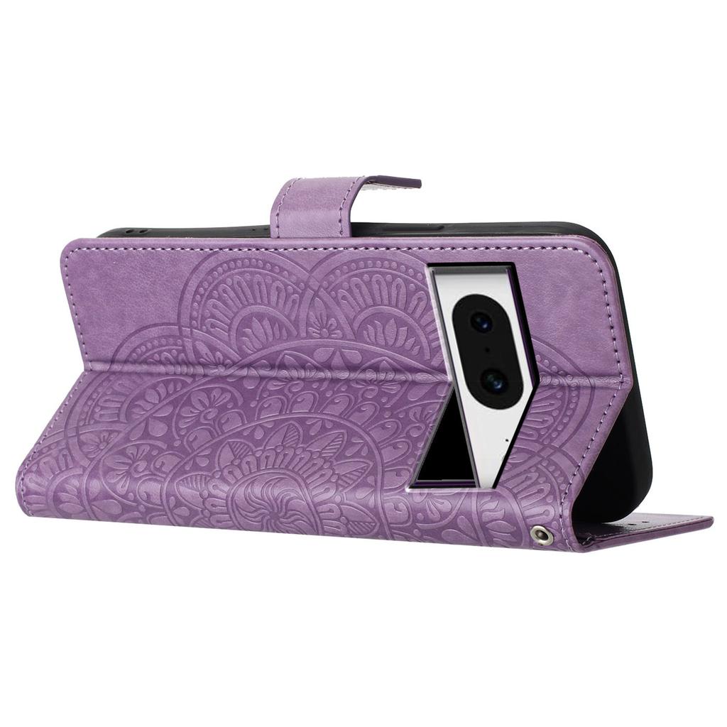 For Google Pixel 8 Case PU Leather Folio Stand View Cover