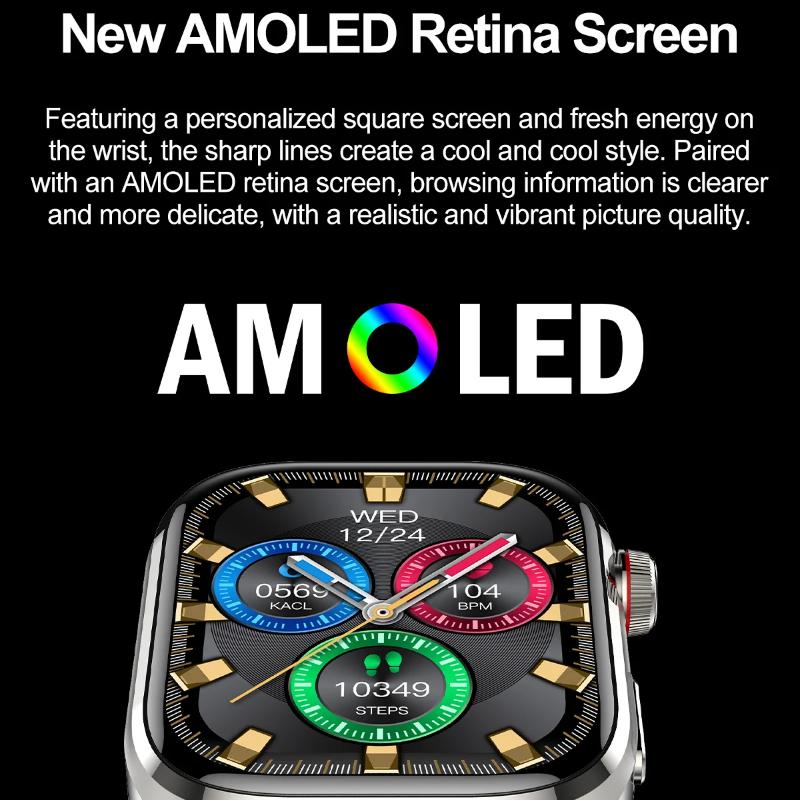 Новые смарт-часы ЭКГ 2025 для женщин, BT-звонки, пульс, липиды крови, мочевая кислота, мониторы здоровья, AI-голос, 650 мАч, спортивные смарт-часы