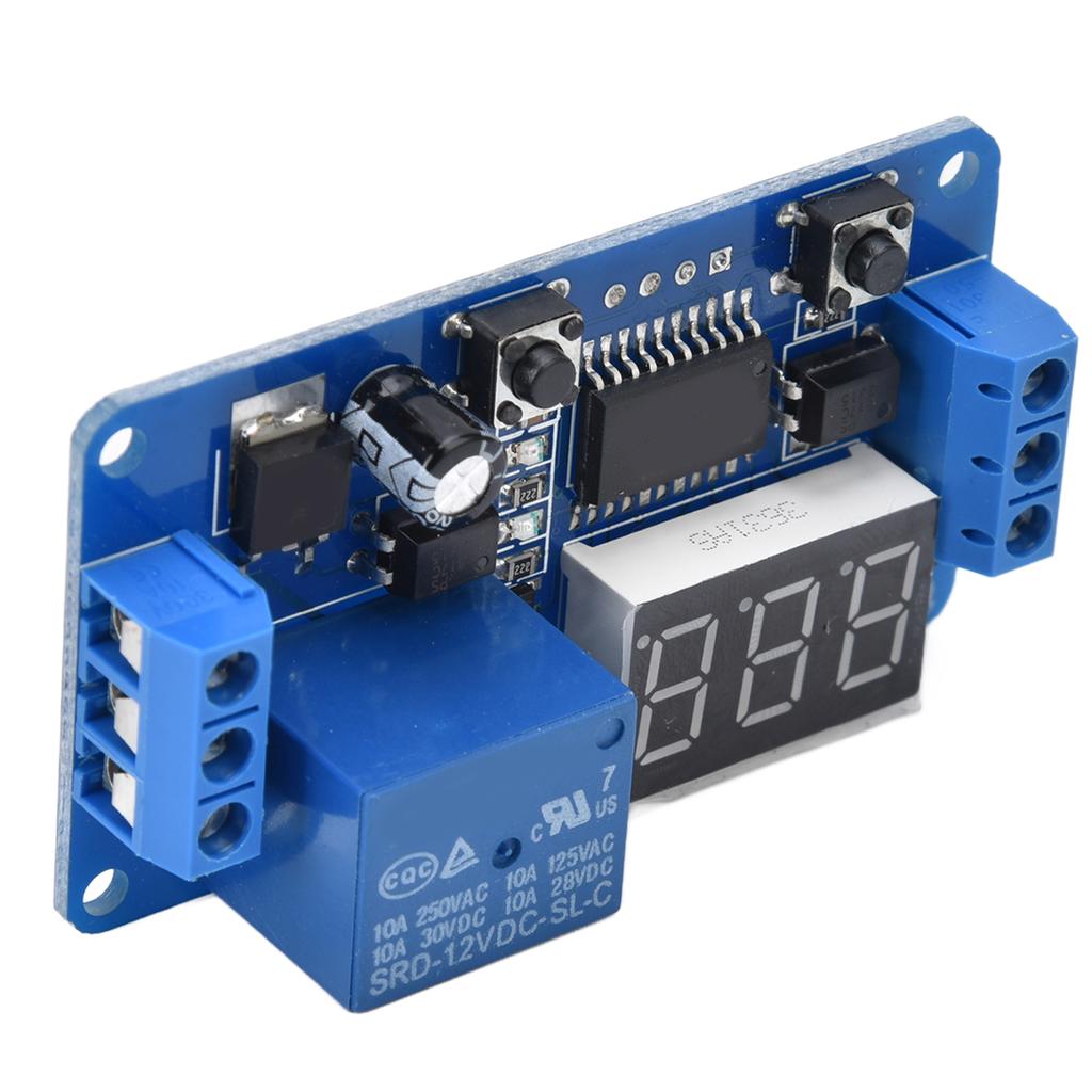 12 В реле времени с переключателем прерывистого бесконечного цикла микроконтроллера со светодиодным дисплеем