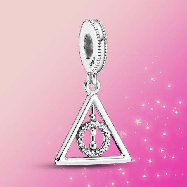 Ювелирные изделия из серебра 925 пробы, волшебная шляпа, шарм-информатор, артефакт смерти, болтающаяся связь, приобретение, браслет