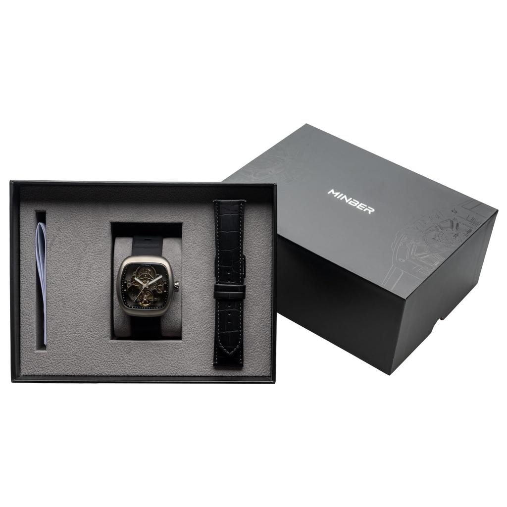 Автоматические часы Black [MINBER] M9172G-GR Мужские