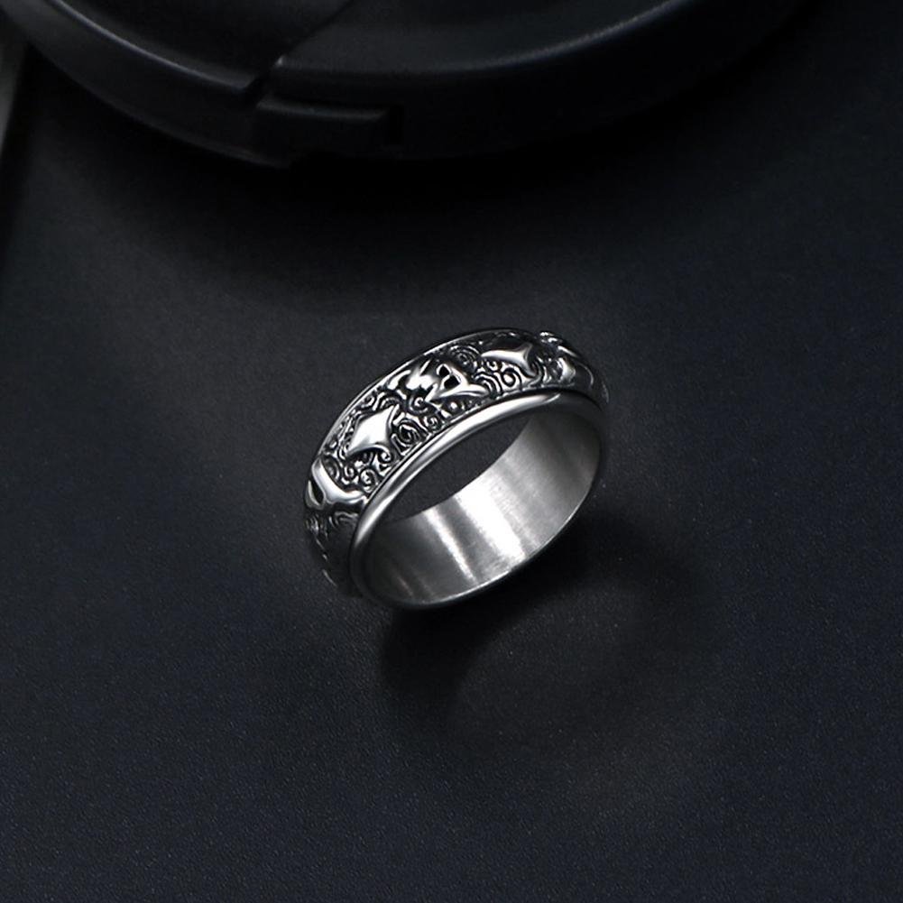 Кольца BLULANS, широкие мужские вращающиеся кольца в буддизме, дизайн, очаровательные украшения, подарок