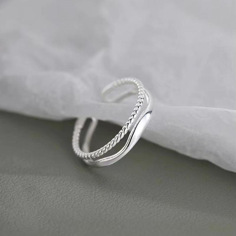 Оригинальные кольца из стерлингового серебра 925 пробы с двойными линиями для женщин, свадебное и обручальное серебряное женское винтажное кольцо, ювелирные изделия
