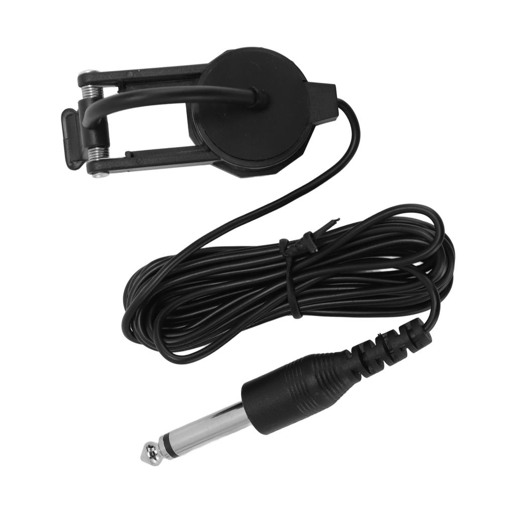 Звукосниматель для скрипки Профессиональный Высокочувствительный Разъем 6 мм Компактный Портативный Накладной Звукосниматель для Скрипки 8.2f