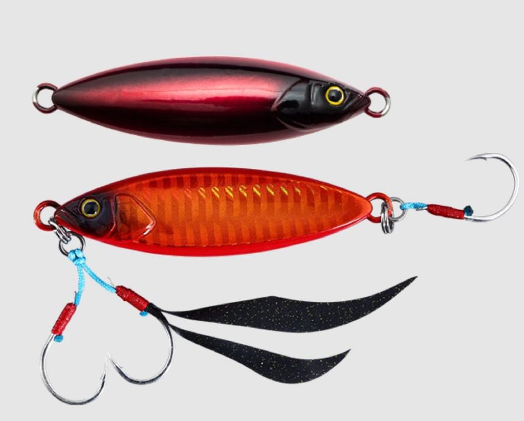 Jackall Metal Jig Flag Trap Leaf 40 Grams Red Shadow (2726)