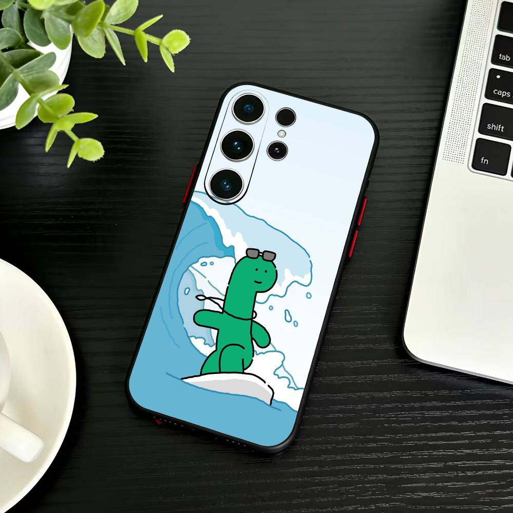 Cute cartoon J-Jurassic Phone Case For Samsung S26,S25,S24,S23,S22,S21,S20,Plus,Fe,Lite,Others Black Cover