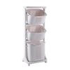 Dirty Clothes Basket with Wheel Save Space Bathroom Simple Shelves Storage Rack High-capacity Mobile Storage Rack Laundry Basket