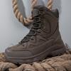 New Large Size Combat Boots PU Mesh Medium Top Wear-resistant Tactical Boots Outdoor Sports Hiking Shoes Hiking
