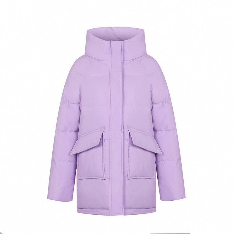 Autumn Winter Thicken Warm Parka Women Casual Sweety Solid Color Big Pocket Loose Short Hooded Coat Jackets Outwear