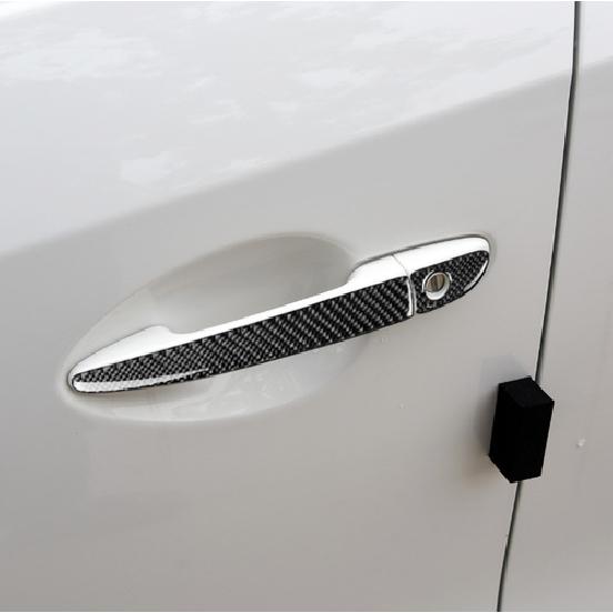 For Mazda CX-5 2017- ABS Carbon Fiber Outside Car Door Handle Cover Trim