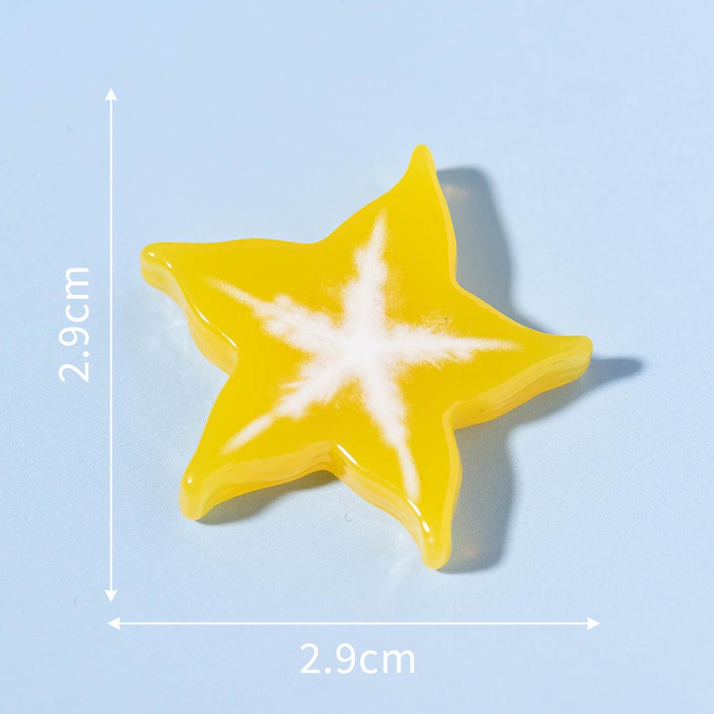 Микропейзаж Моделирование еды Игрушка Фруктовый ломтик Смоляное украшение Материал для поделок Чехол для мобильного телефона Заколка для волос Аксессуар Наклейка на холодильник