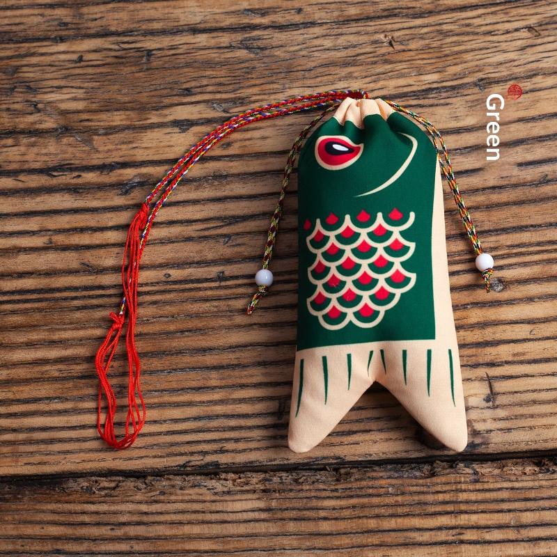 Koi Carp Blessing Bag Pendant Hanfu Decoration Graduation Gift Lucky Pouch Sachet Jewelry Bags Koi Carp Blessing Bag Coin Purse