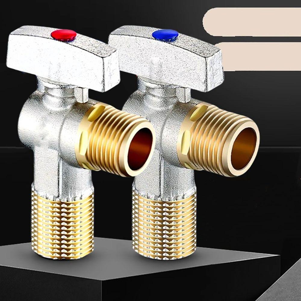 Brass Large Flow Water Stop Valves For Gas Water Heater Toilet Faucet