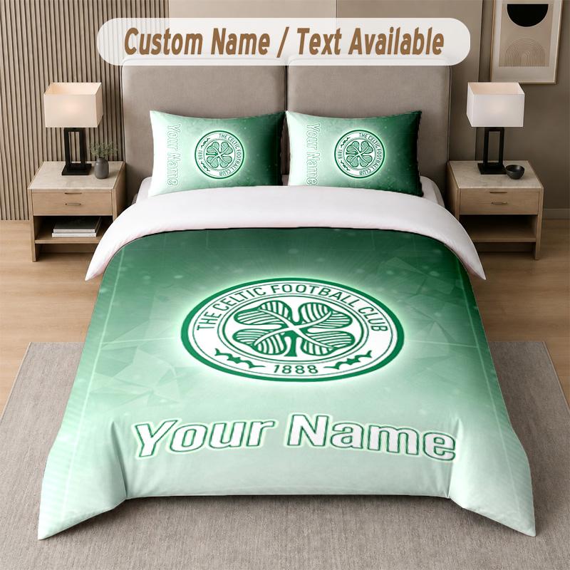 Celtic FC Design Bedding Set Custom Text 1 Duvet Cover & 2 Pillow Cases