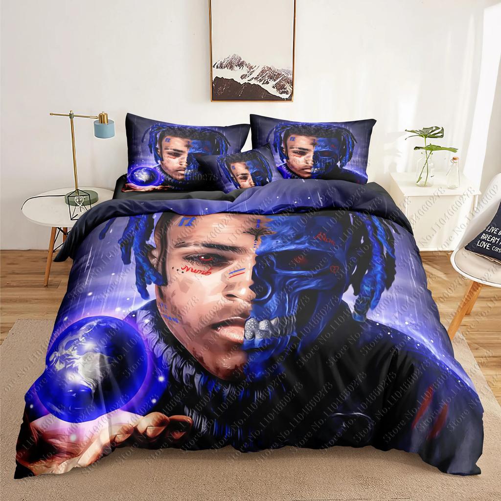 J-Juice Wrld 3D Комплекты постельного белья 3D Принт Набор пододеяльников Взрослые/Дети Одеяло Подарок на день рождения Дропшиппинг Подарок для фанатов