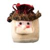 Santa Claus Printed Drawstring Pouch Party Decor Peace Fruit Sack Xmas Gifts Bag Candy Bag Handbag