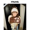 MUVA Настоящая кожаная сумка через плечо для боулинга с множеством карманов