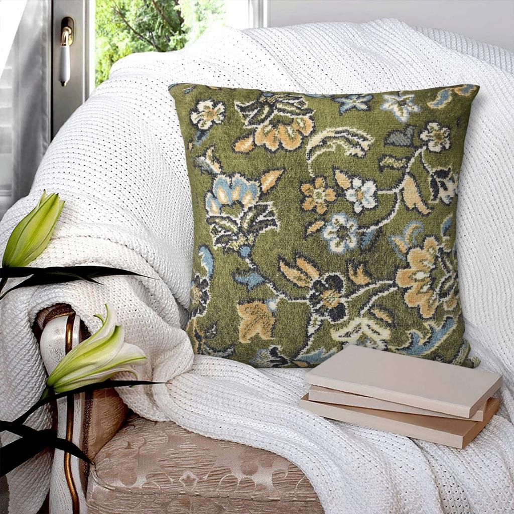 Madinah Rawdah Carpet Square Pillowcase Polyester Linen Velvet Printed Decorative Throw Pillow Case Sofa Seater Cushion Cover
