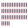 50 Pieces Fountain Pen Ink Cartridges Red Color Ink Refill Cartridge with 3.4 Mm Bore Diameter for Office School