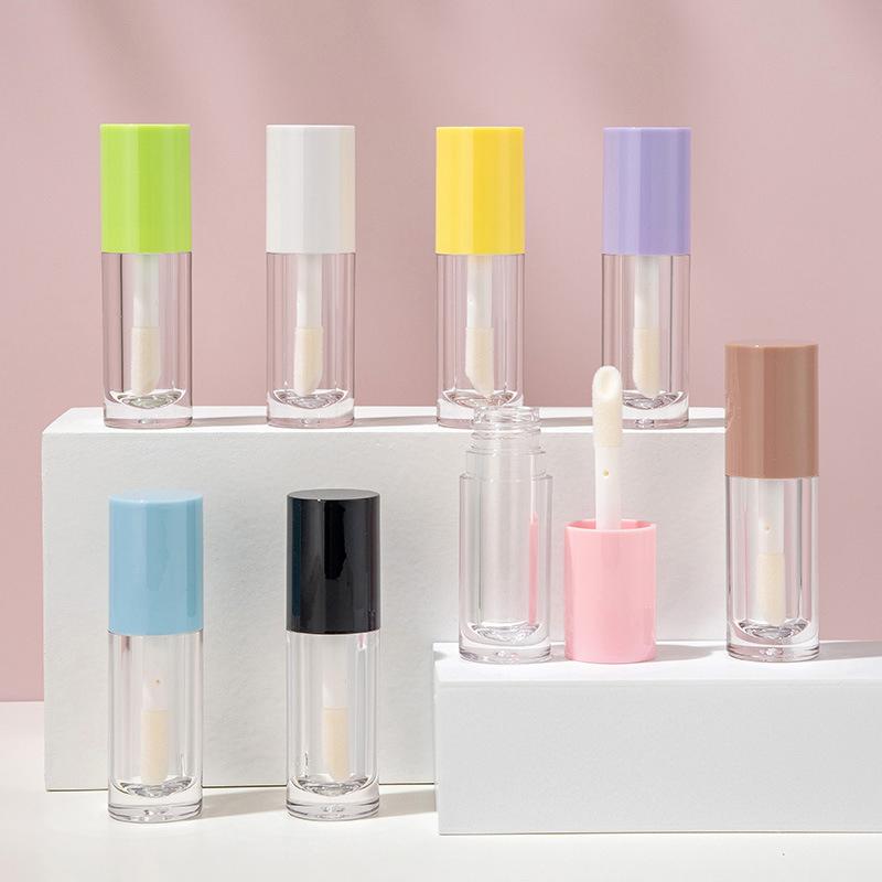 6Ml Diy Large Bristles Make-Up Lege Lippenstift Lipgloss Tubes Hoge Kwaliteit Transparante Cosmetische Verpakking Container