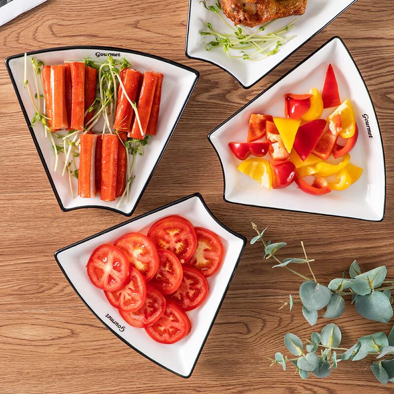 Керамический набор столовой посуды Zhishi в форме веера