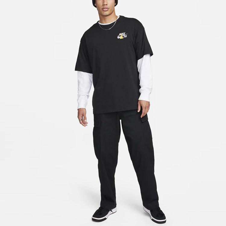 Nike Брюки карго мужские черные умеренные FQ0496-010