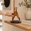 3D-печатное украшение Лошадь, Обратная фигурка человека, Отделка бронзовым золотом, Фигурка мифического существа, Голова, Индустриальный стиль, Скульптура, Человеческое тело для