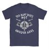 Men's T-Shirts Too Many Idiots Not Enough Axes Viking Funny 100% Cotton Tee Shirt Short Sleeve  T Shirts Crew Neck Merch Unique