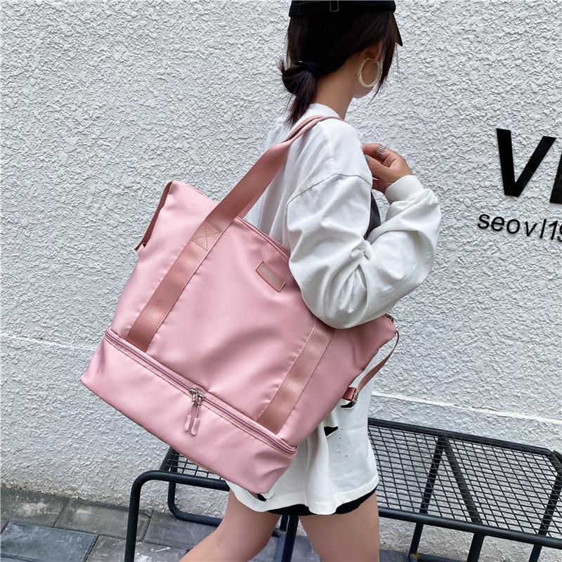 Дорожная сумка Портативная большая сумка Женская уличная дорожная сумка для сухого и влажного отделения для упражнений Фитнес-сумка