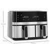 Air Fryer, 2700 W, 8 Settings, 41.8 cm x 39.2 cm x 31.1 cm, Black + Silver
