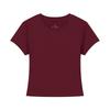 Solid Color Short-sleeved T-shirt for Women's New Inner Round Neck Bottoming Shirt Versatile and Slim