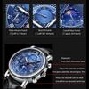 Chenxi Men's Watch Leather Chronograph Date Quartz Watches Phase Moon Timing Business Luminous Wrist Watch