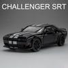 1:22 Challenger SRT Hellcat Demon Eyes Модель автомобиля Игрушка Сплав Литье под давлением Оттяни назад Суперкар Свет Звук Модели транспортных средств Подарки для детей