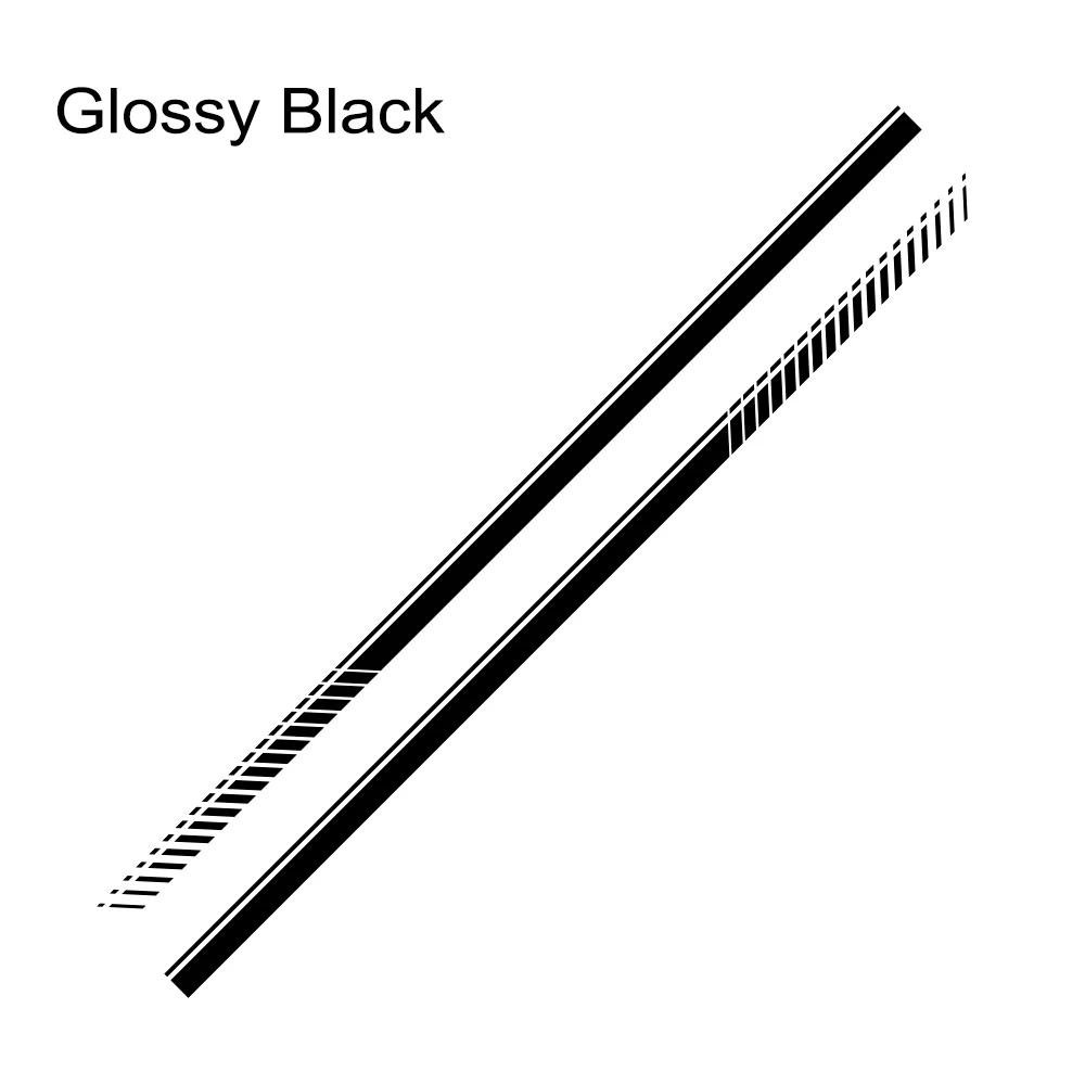 2 шт. Наклейки для украшения боковой линии талии двери автомобиля, гоночные полосы, декор кузова автомобиля, виниловая пленка, наклейки, аксессуары для Toyota Hiace