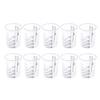10PCS Calibration Pot Precise Transparent Scale Design Disposable Measuring Cups for Precise Mixing of Paint and Liquid