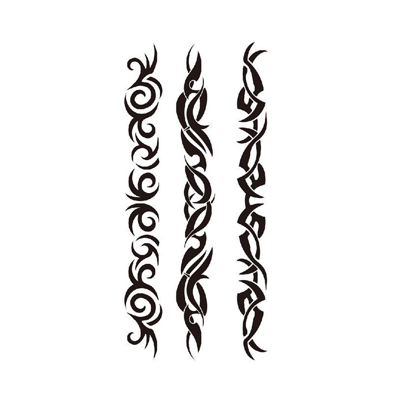 Английский Татуировка Наклейка Перо Красная Губа Тотем Рука Круг Набор Моделирование Водонепроницаемый Татуировка Наклейка