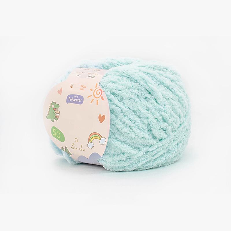 Soft Chenille Yarn Baby Knitting Wool Yarn Plush Thick Velvet Yarn for Hand Knitting Crochet DIY Sweater Scarf Hat Doll