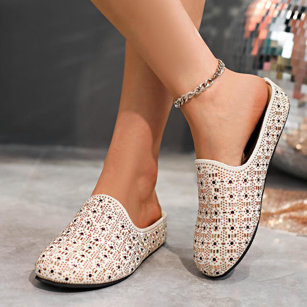 Fashion Aphixta Diamond Dec Women's Crystal Slippers Platform Shoes with Thick Heel Summer Slides Bling Casual Size 43 Ladies Shoes