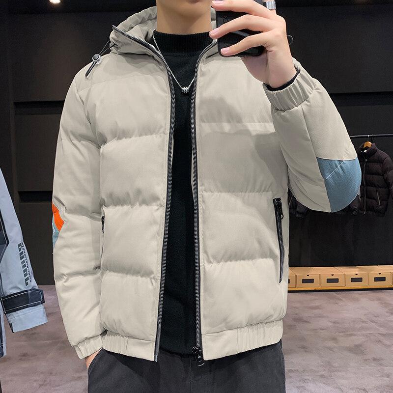 Мужское осенне-зимнее пальто, новая одежда с хлопковой подкладкой, корейская версия, модный бренд, утолщенная повседневная одежда с хлопковой подкладкой, короткие куртки с хлопковой подкладкой