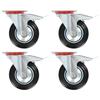 VidaXL Swivel Casters with Double Brake 4 Pcs 160 Mm