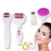 Дермароллер 6 в 1 с микроиглами Дермароллер для ухода за лицом с микроиглами и дезинфицирующим средством